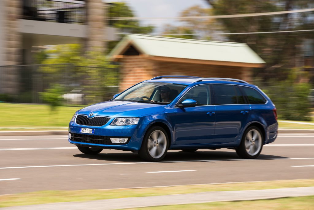 The Skoda Octavia wagon. The Skoda Octavia wagon.